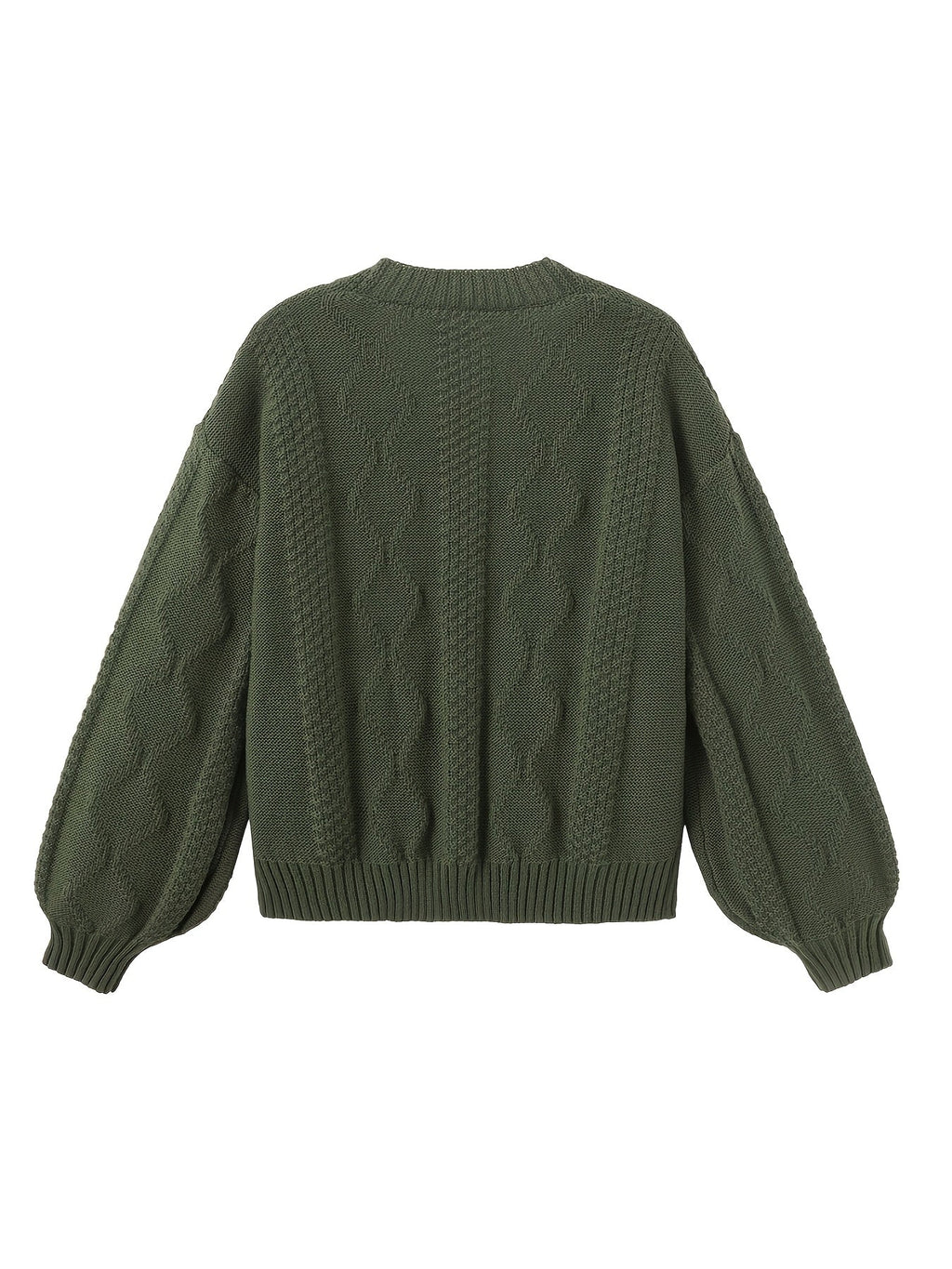 Women's Embroidered Flower Knit Cardigan with Pockets