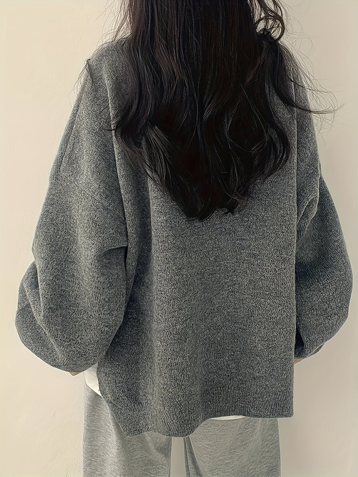 Women's Chunky Warm Round Neck Pullover Jumper