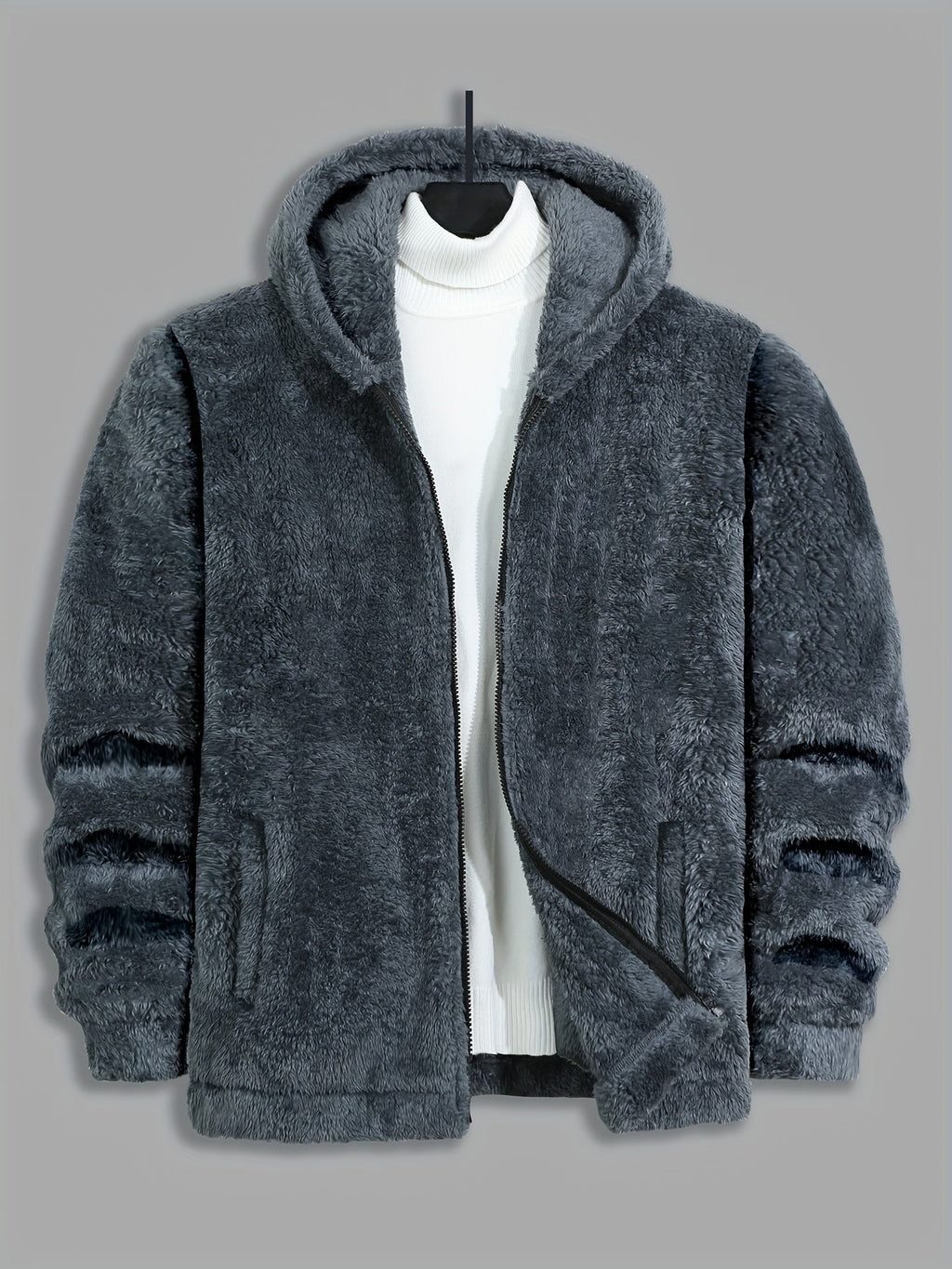 Women's Soft Plush Zip Hoodie Jacket