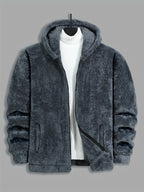 Women's Soft Plush Zip Hoodie Jacket