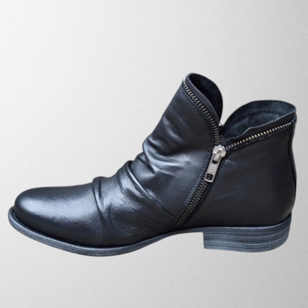 Women's Supportive Orthopedic Ankle Boots for Everyday Wear – Black