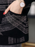 Women's Zip-Through Check Hoodie Jacket