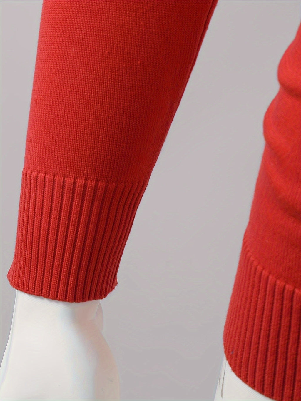 Women's Red Christmas Jumper with Reindeer Motif