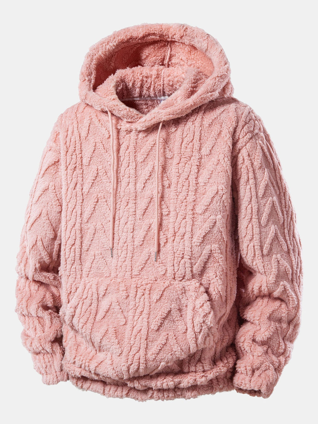 Men's Teddy Fleece Hoodie and Joggers Two-Piece Set