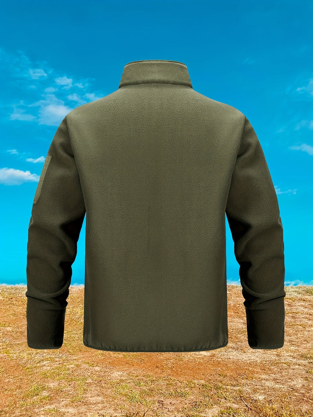 Women's Stand Collar Zip-Pocket Utility Jacket