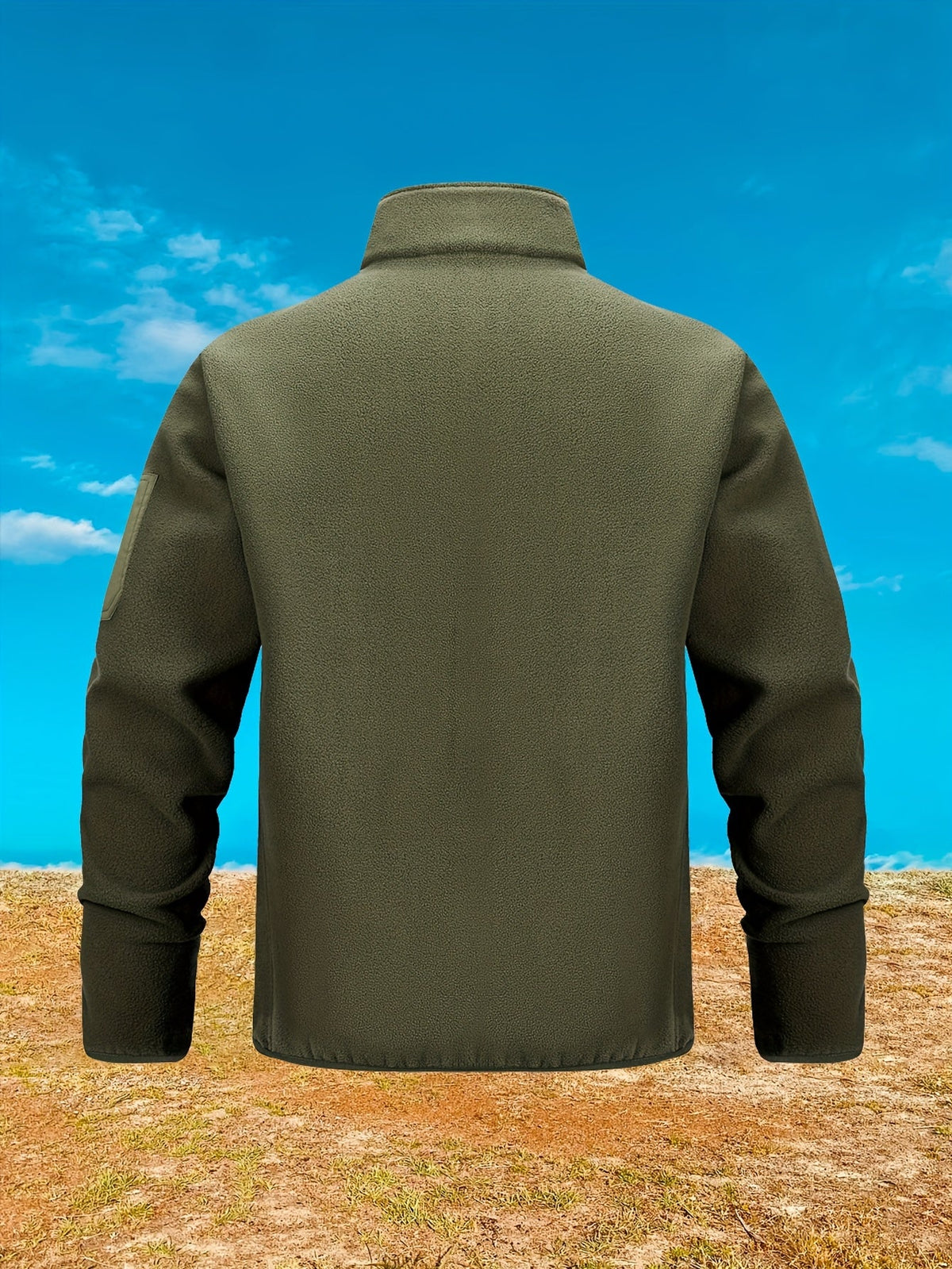Women's Stand Collar Zip-Pocket Utility Jacket