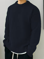 Women's Soft Knit Dropped Shoulder Crew Jumper