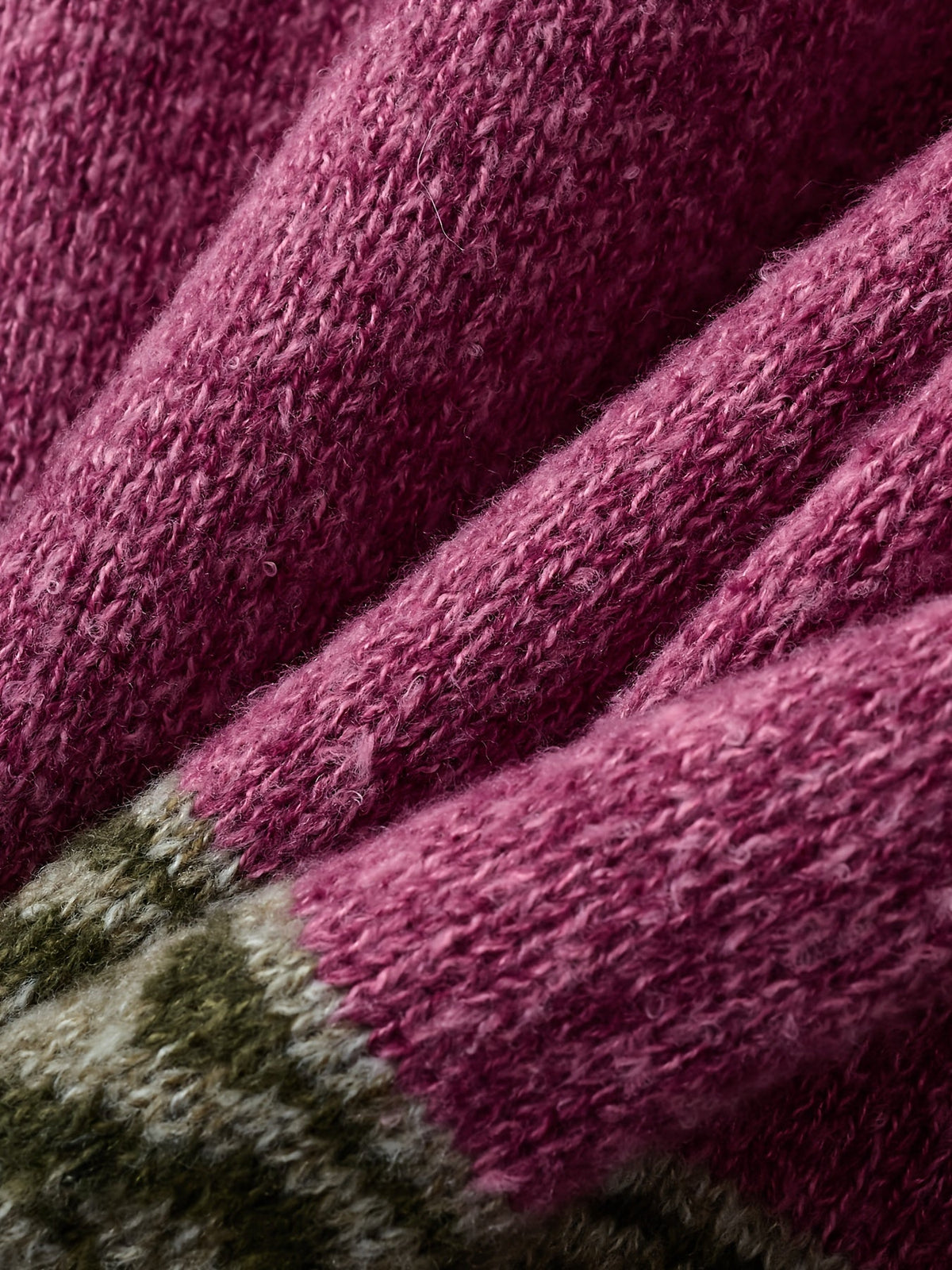 Women's Relaxed Knit Cardigan with Patterned Yoke