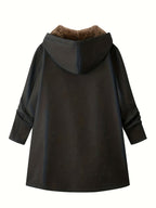 Women's Soft-Lined Hooded Zip-Up Winter Coat