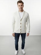 Women's Classic Cable-Knit Buttoned Cardigan