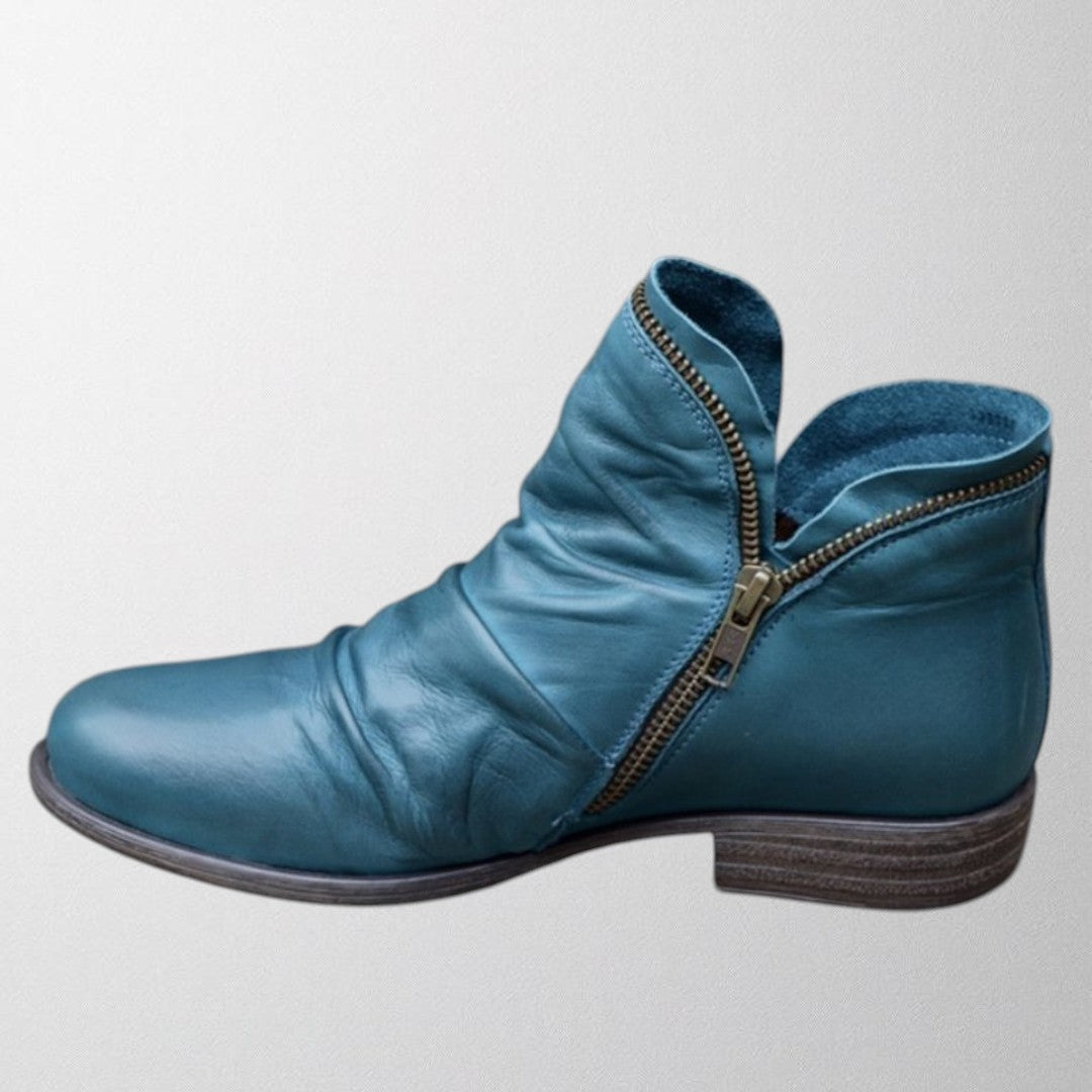 Women's Supportive Orthopedic Ankle Boots for Everyday Wear – Blue