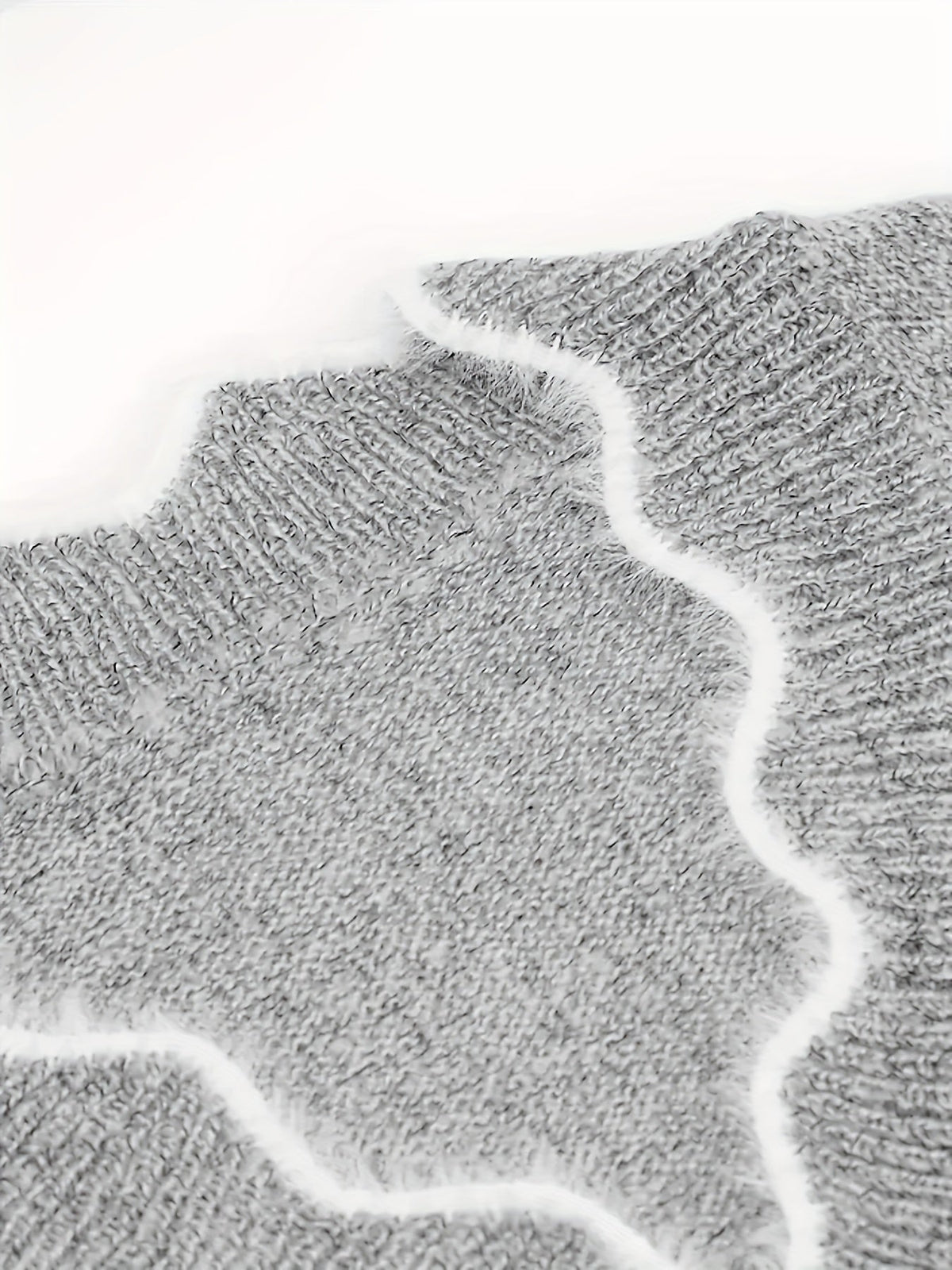 Women's Two-Tone V-Neck Knit Jumper