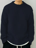 Women's Soft Knit Dropped Shoulder Crew Jumper