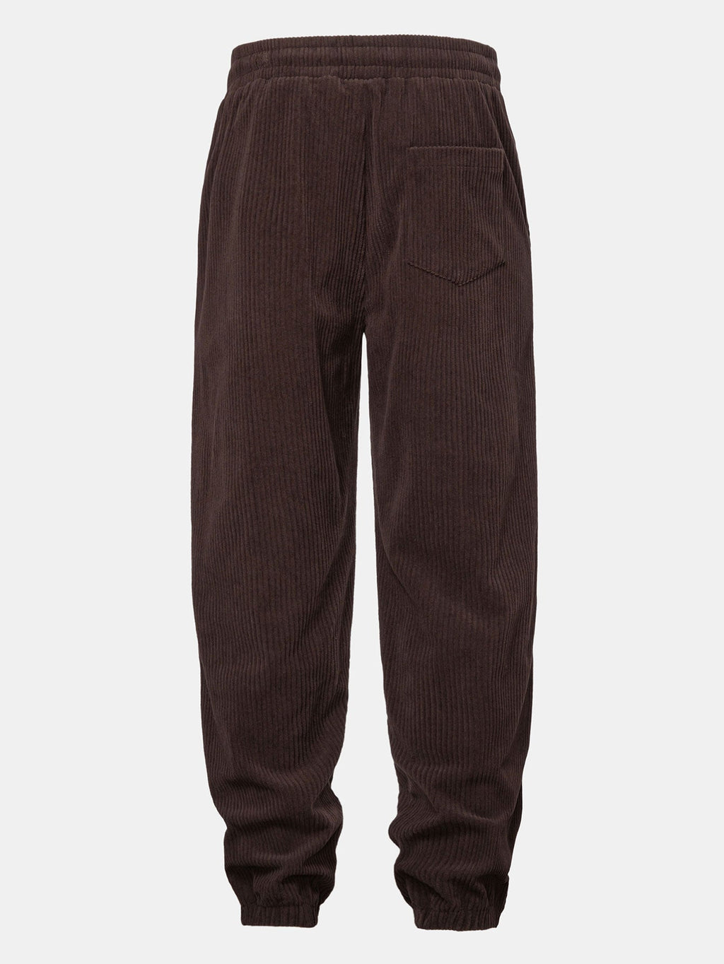 Men's Corduroy Hooded Tracksuit with Tapered Jogger Cuffs