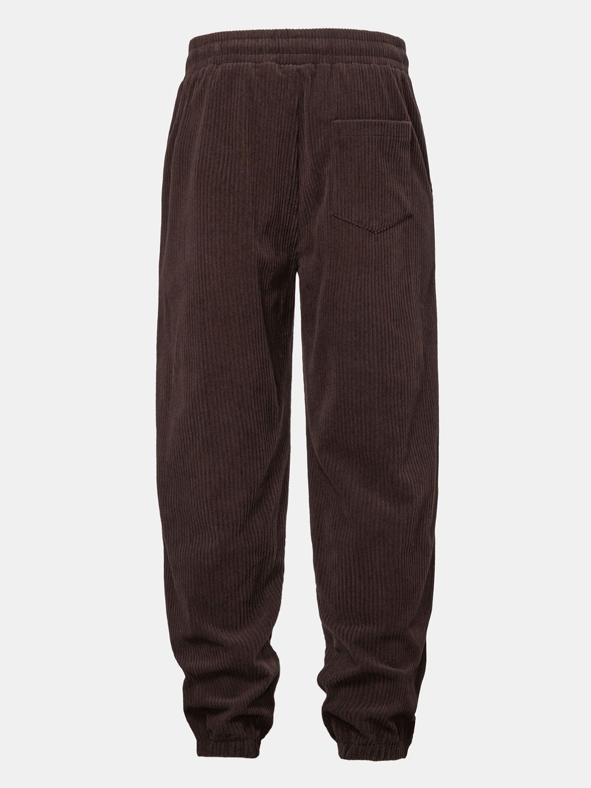 Men's Corduroy Hooded Tracksuit with Tapered Jogger Cuffs