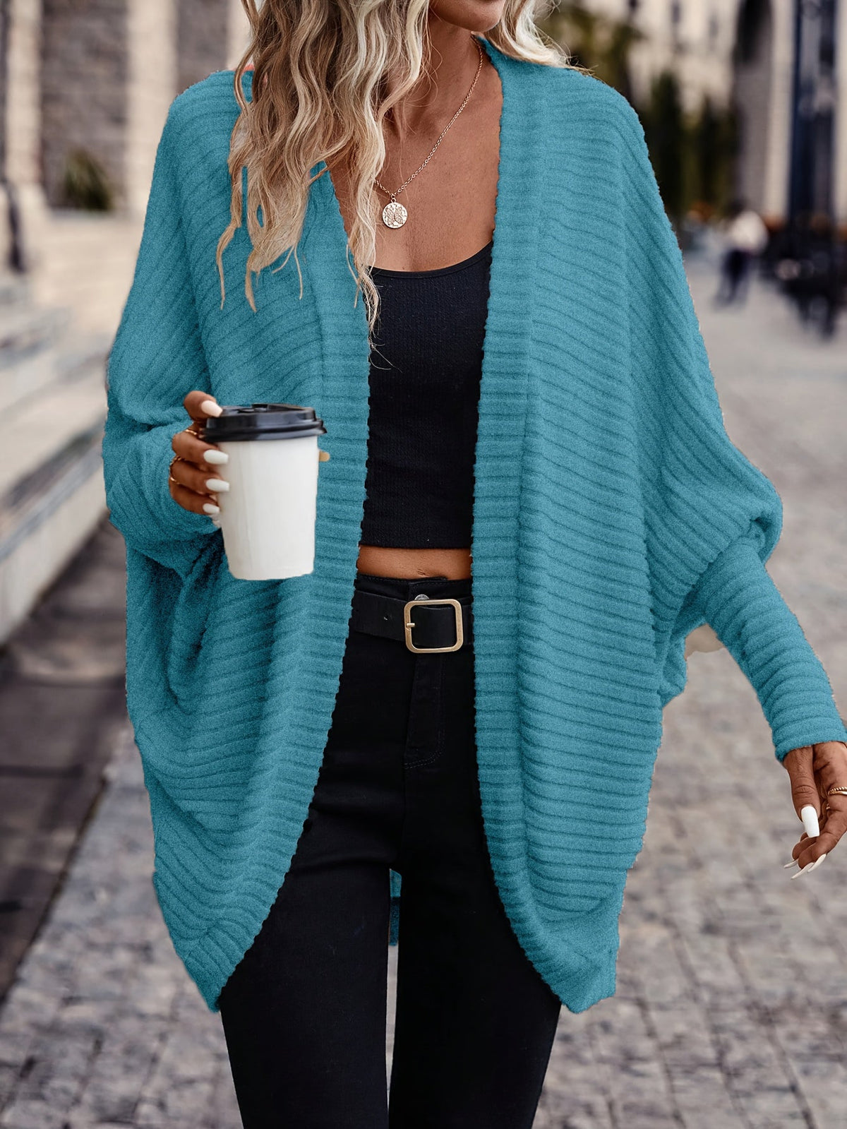 Women's Lightweight Flowing Open Cardigan
