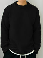 Women's Soft Knit Dropped Shoulder Crew Jumper