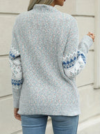 Women's Soft Textured Fair Isle Pullover Jumper