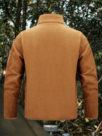 Women's Stand Collar Zip-Pocket Utility Jacket