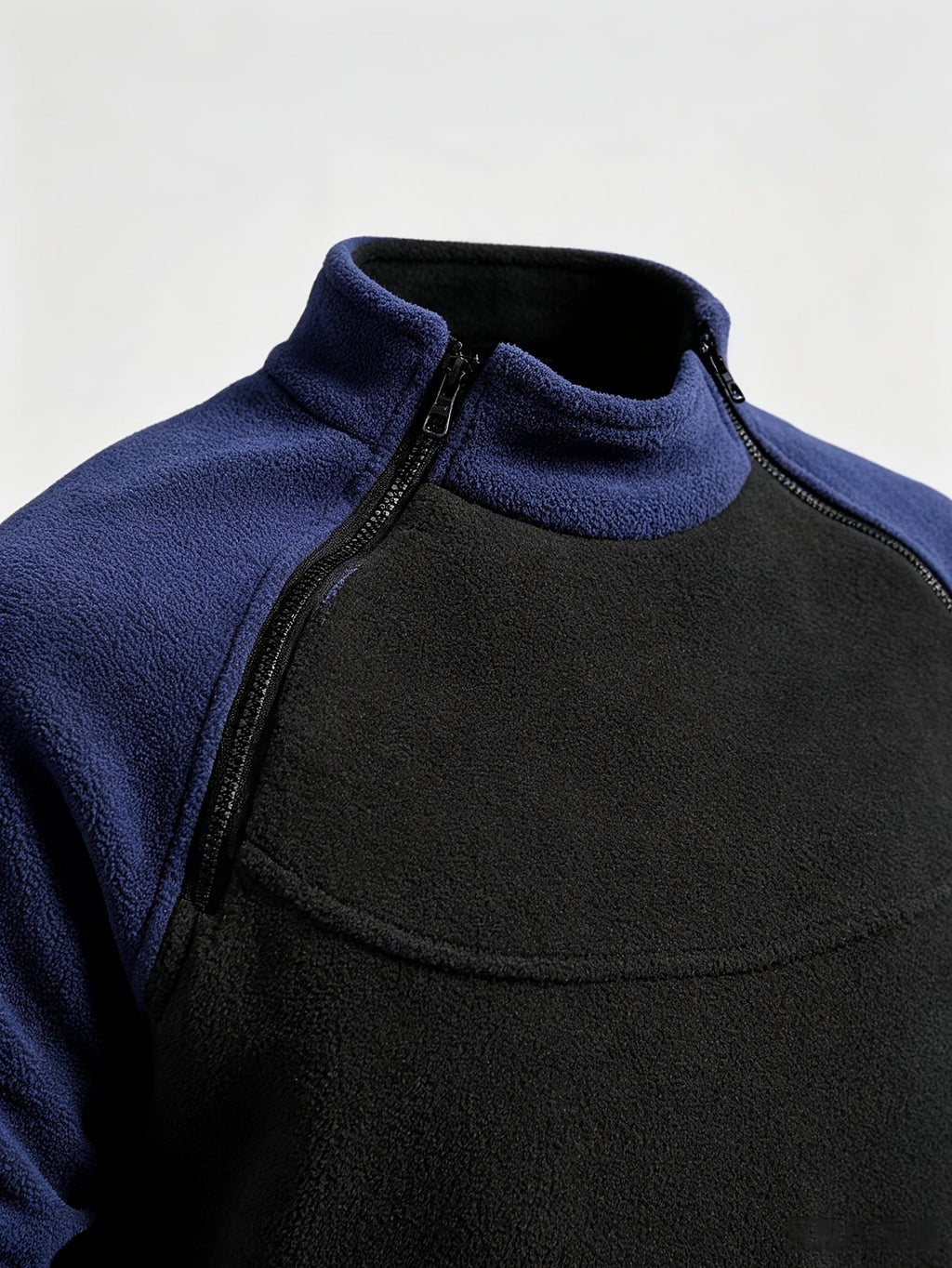 Women's Mock Neck Pullover with Zip Trim