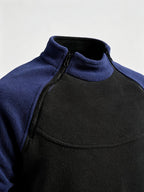 Women's Mock Neck Pullover with Zip Trim