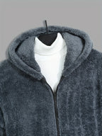 Women's Soft Plush Zip Hoodie Jacket