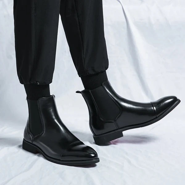 Men's Structured Leather Boots for Smart Casual Days