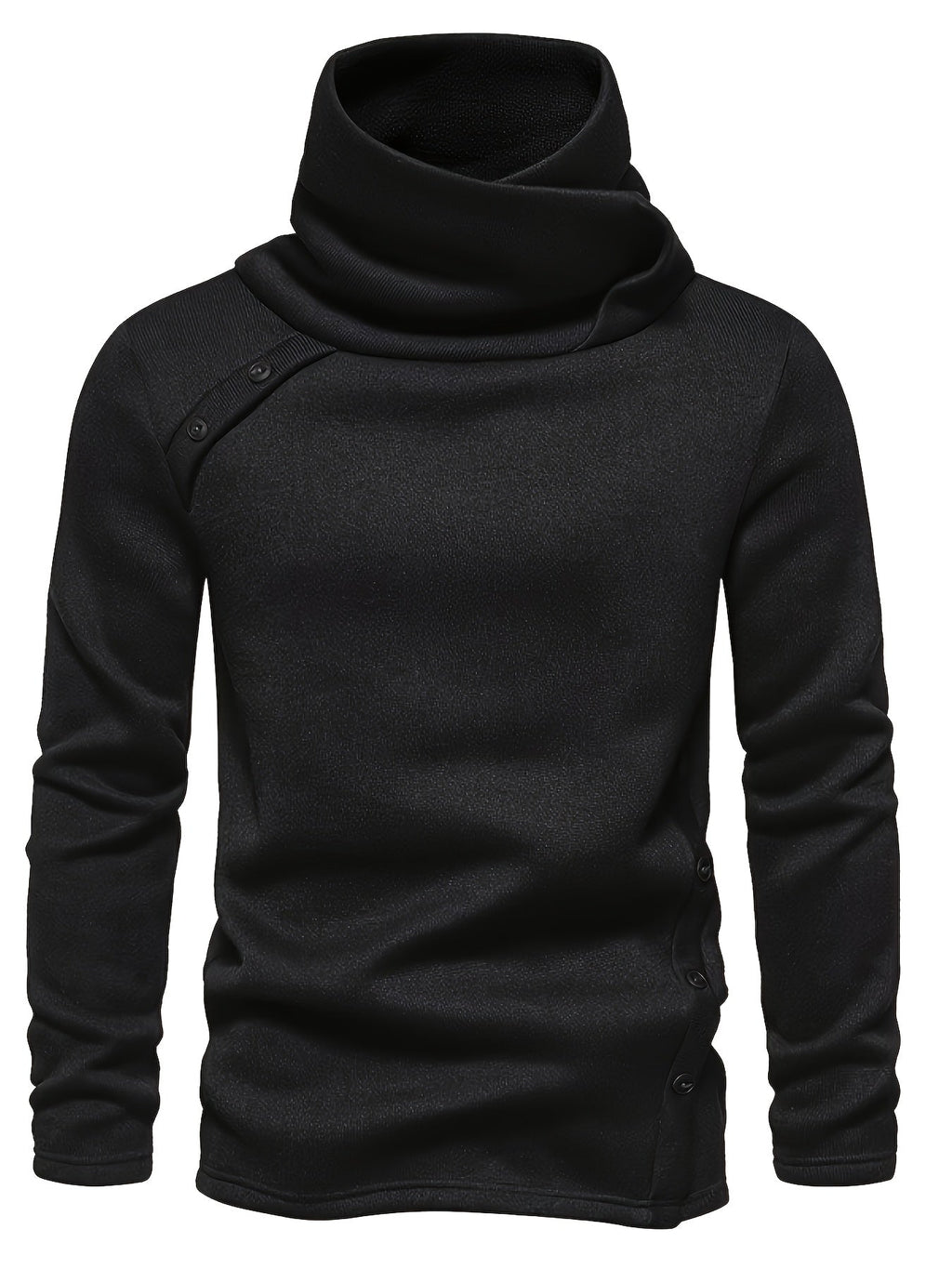 Women's Button Detail Slouch Neck Knit Jumper