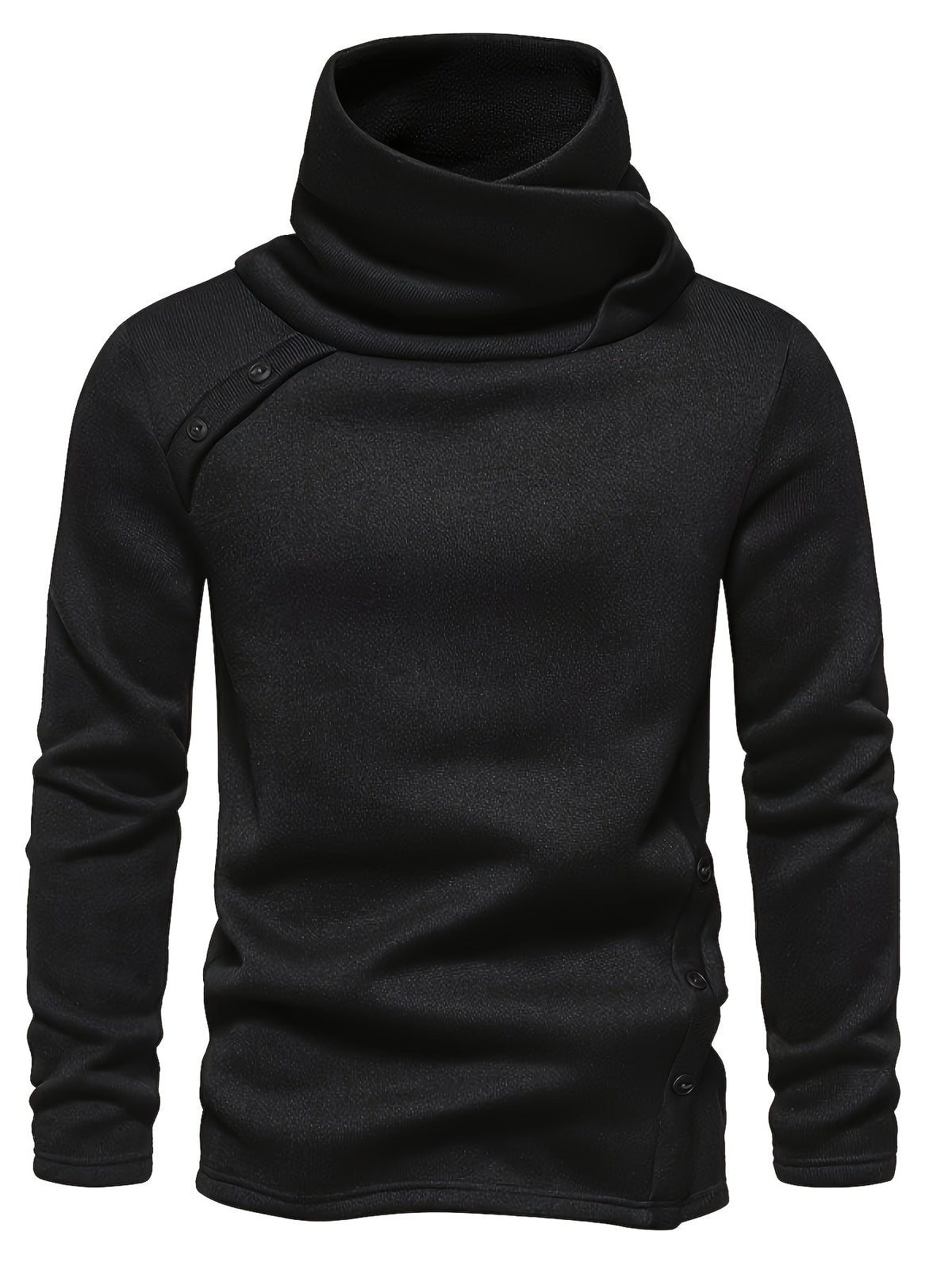 Women's Button Detail Slouch Neck Knit Jumper