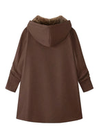 Women's Soft-Lined Hooded Zip-Up Winter Coat