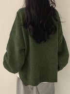 Women's Chunky Warm Round Neck Pullover Jumper