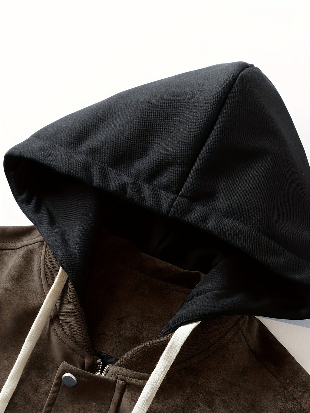 Women's Relaxed Drawstring Hood Jacket with Sleeve Pocket