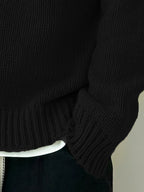 Women's Soft Knit Dropped Shoulder Crew Jumper