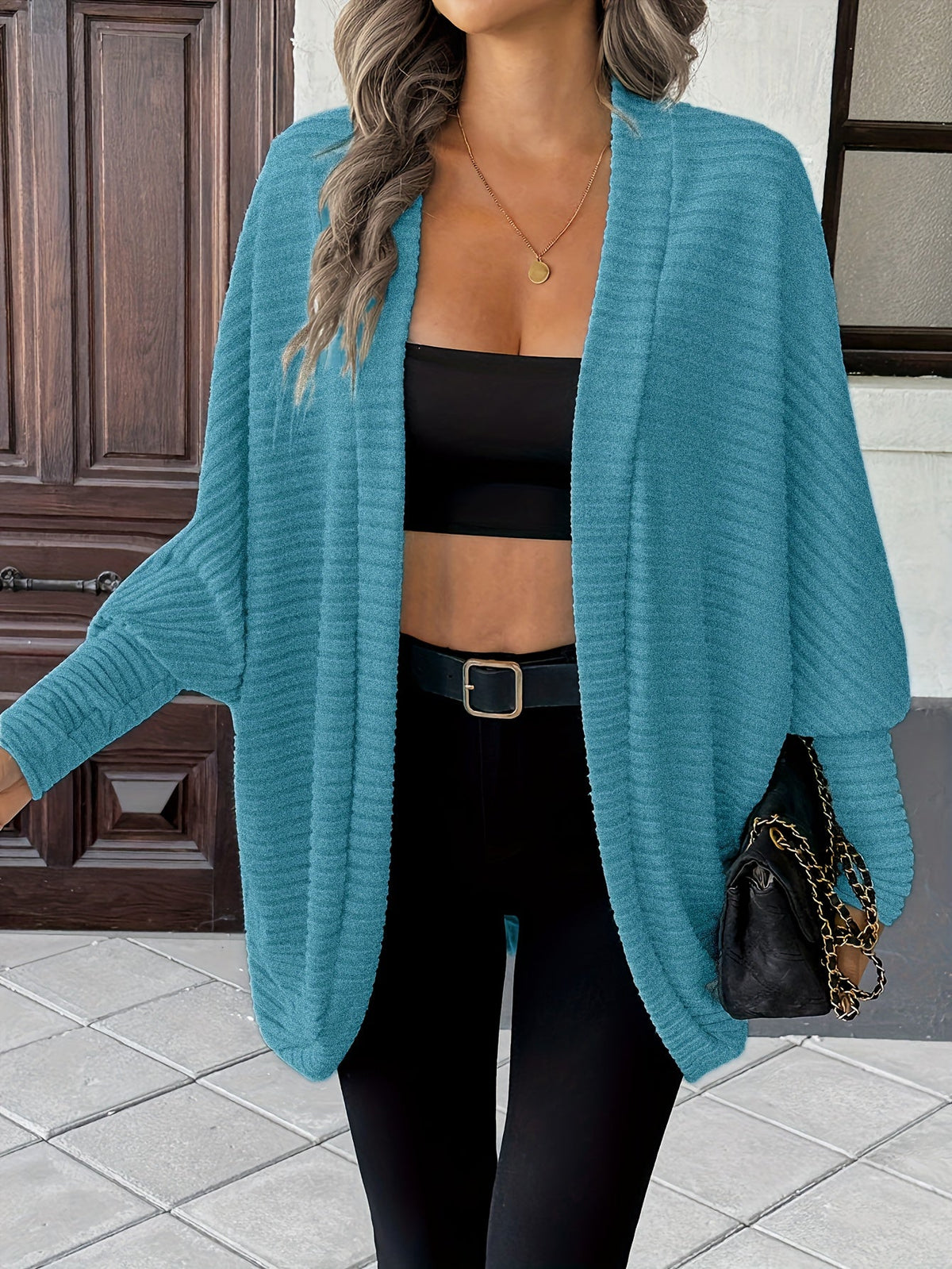 Women's Lightweight Flowing Open Cardigan