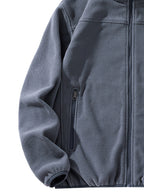 Women's Stand Collar Zip-Pocket Utility Jacket