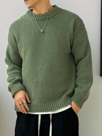 Women's Soft Knit Dropped Shoulder Crew Jumper