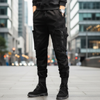 Men's Stretch Utility Cargo Joggers with Slim Tapered Fit