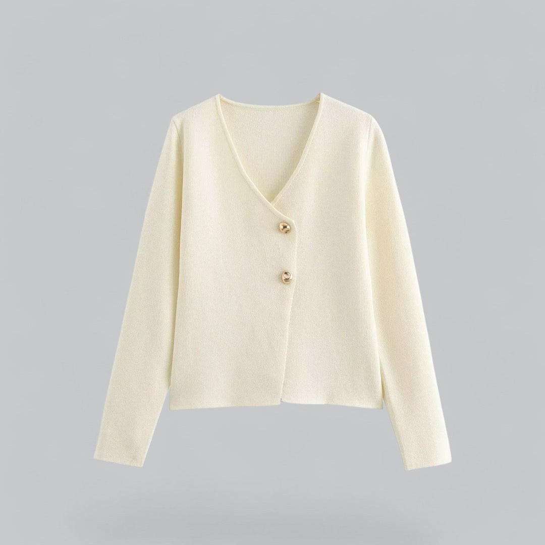 Grace | Women's Minimal Button Cardigan