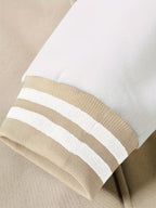 Men's Panelled Baseball Collar Jacket with Side Pockets