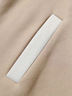 Men's Panelled Baseball Collar Jacket with Side Pockets