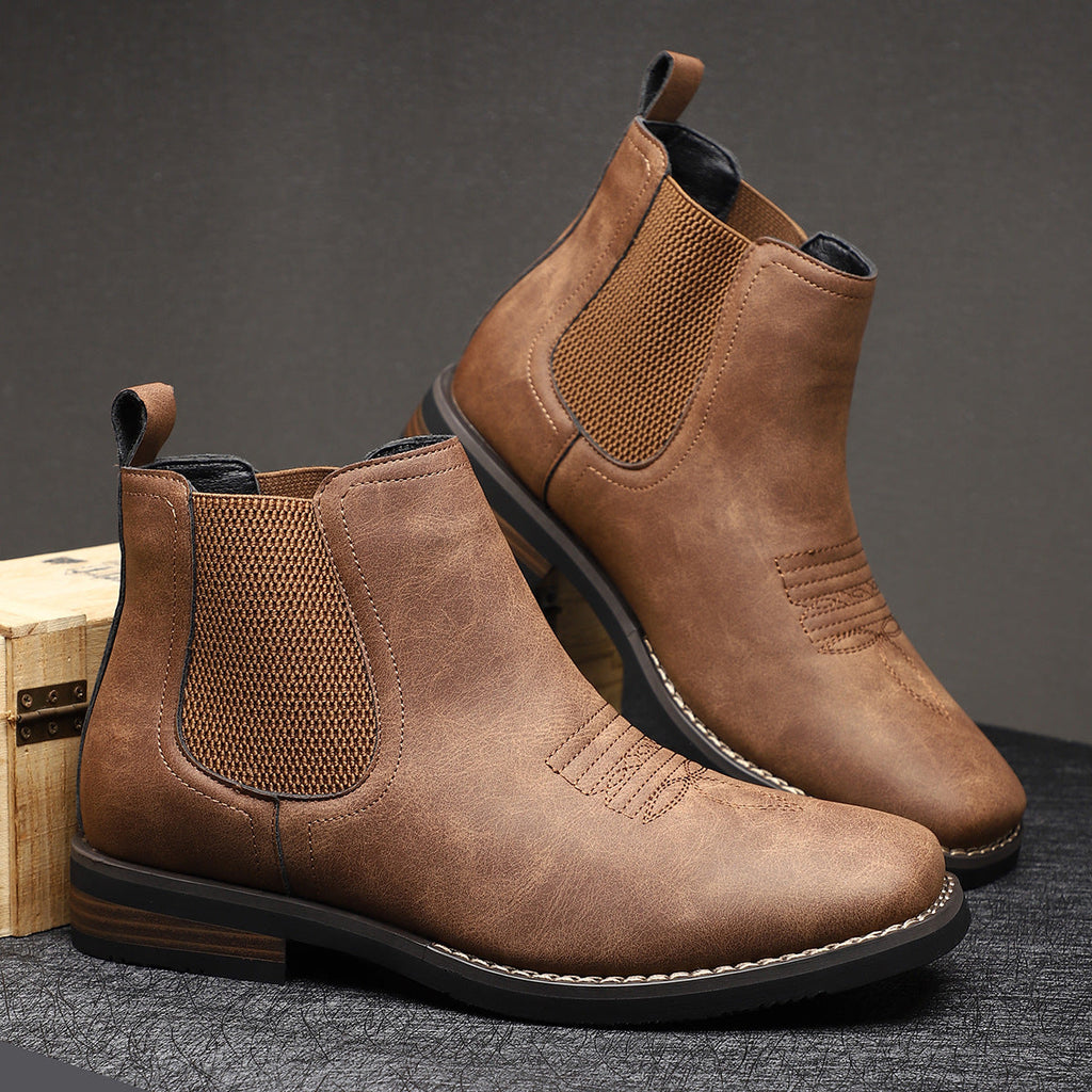 Men's Leather Chelsea Boots for Smart Casual Days – Brown