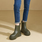 Women's Platform Chelsea Boots with Waterproof Winter Finish