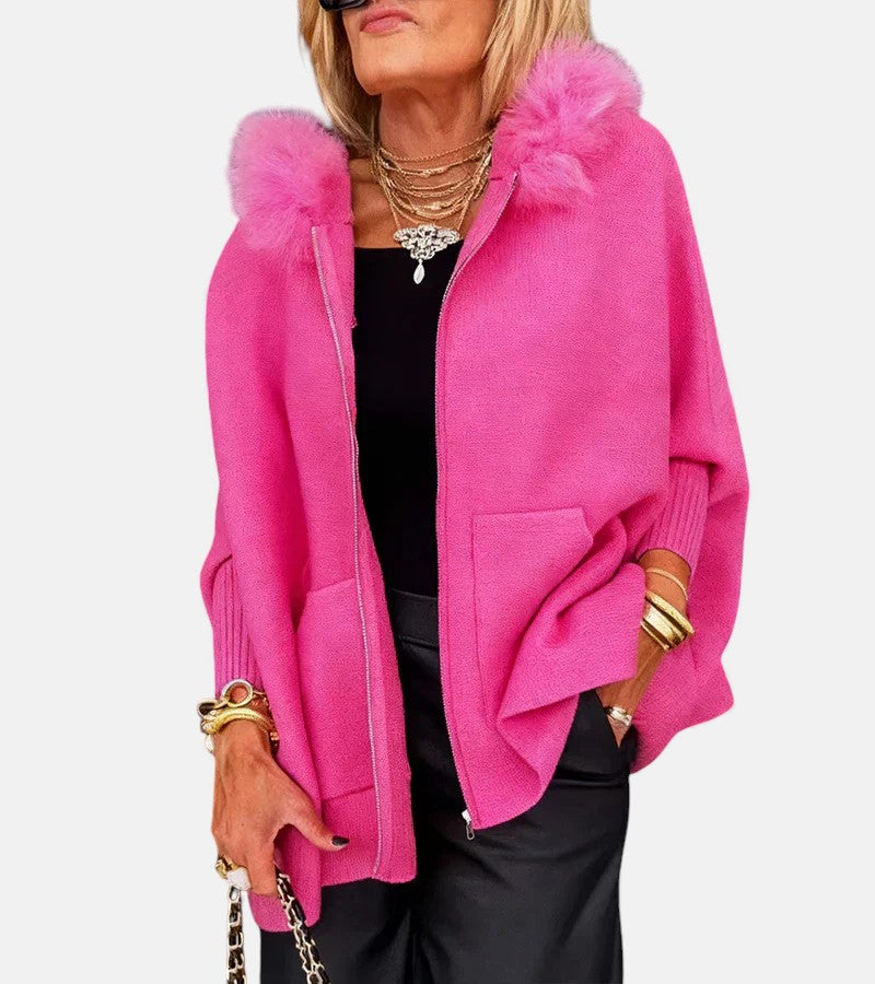 Women's Relaxed Hooded Coat for Cosy Everyday Warmth
