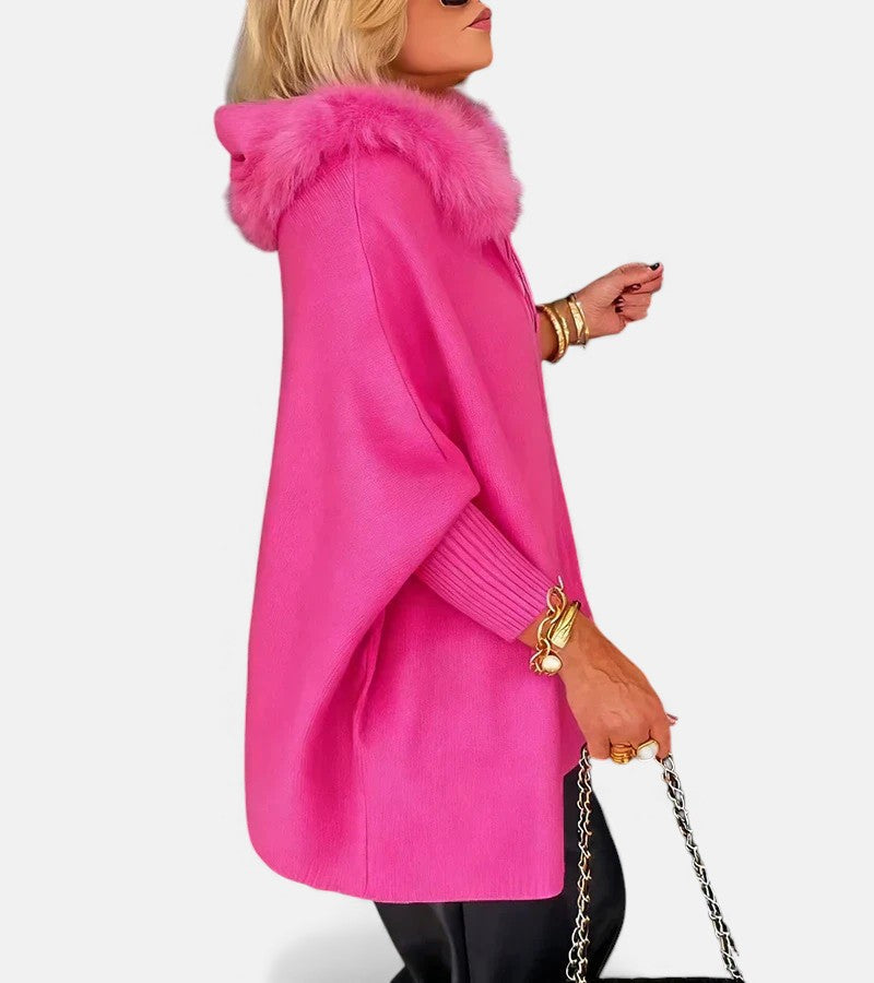 Women's Relaxed Hooded Coat for Cosy Everyday Warmth