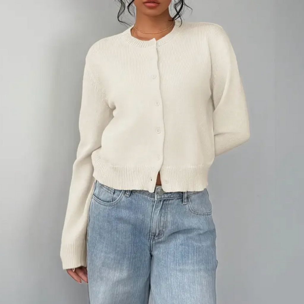 Elowen | Women’s Cropped Button Cardigan