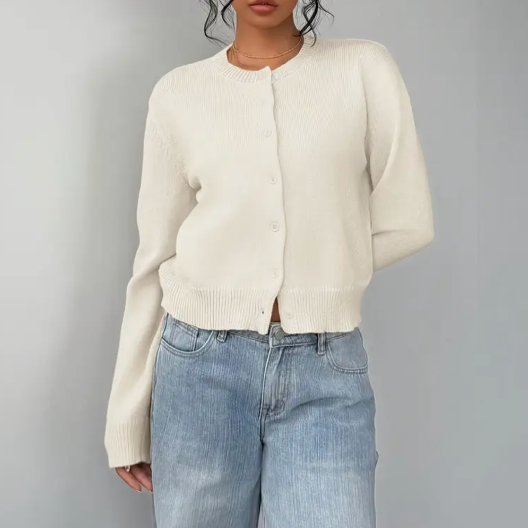 Elowen | Women’s Cropped Button Cardigan