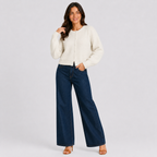 Women's Cropped Button-Front Knit Cardigan Sweater