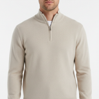 Men's Smooth Fine-Knit Quarter-Zip Jumper Regular Fit