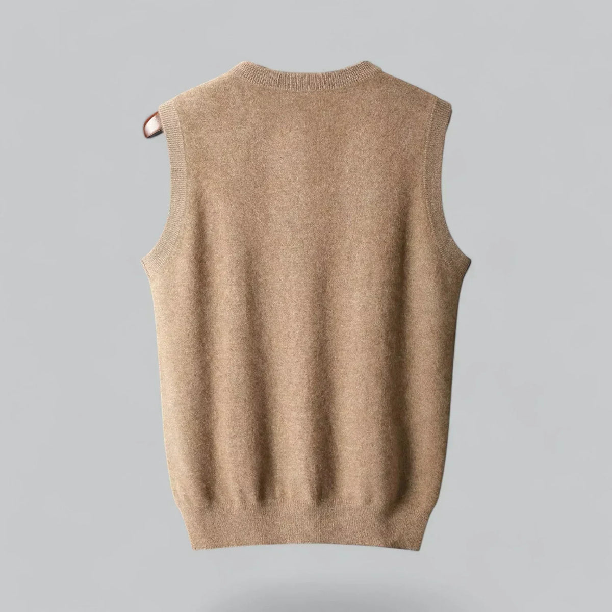 Men's Classic Wool V-Neck Sleeveless Jumper