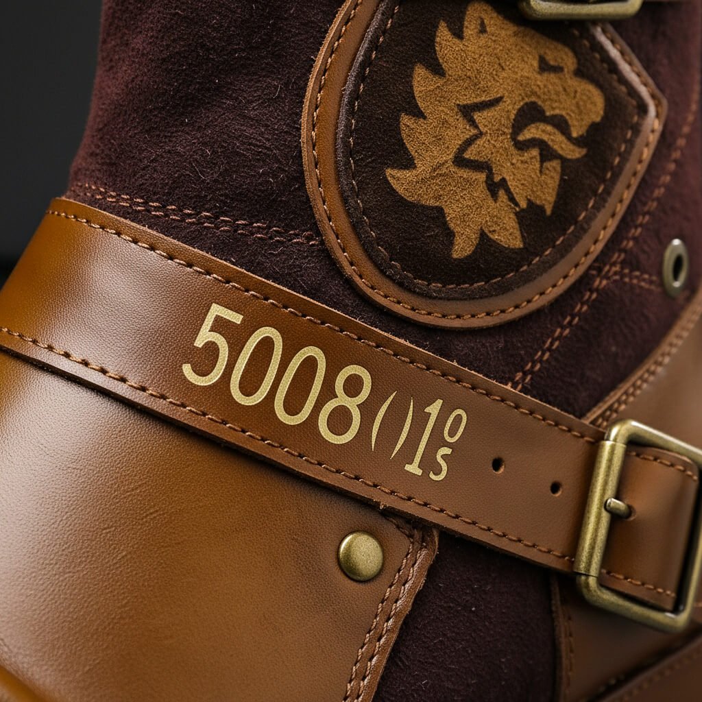 Men's Vintage Ankle Boots with Suede Panels and Buckle